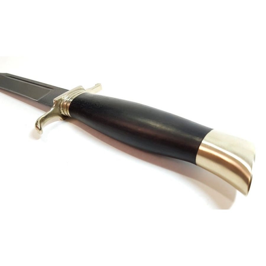 Нож Разведчик дам. сталь литье черное дерево