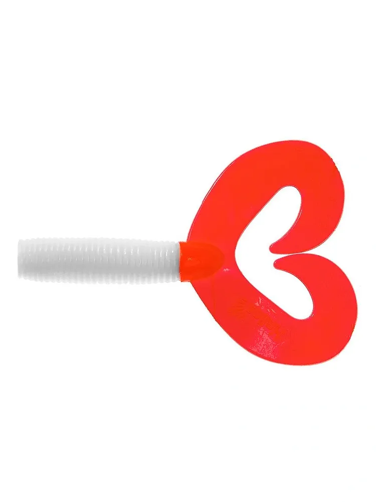 Твистер Credo Double Tail 3.54", 9см, White RT Твистер Credo Double Tail 3.54", 9см, White RT